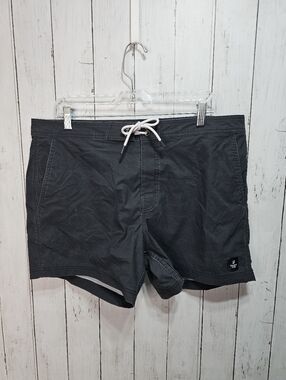 Standard Cloth Urban Outfitters Men's Black Nylon Board Shorts Size XL Pockets.